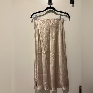 Babaton Midi Satin Skirt